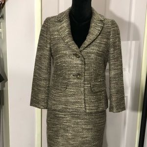 Ann Taylor Petite skirt suit size 6pjacket 0pskirt